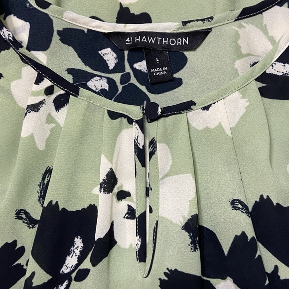 Sage Floral Officecore L Large Chic Spring Capsule Wardrobe Soft Girl Aesthetic - Picture 6 of 9